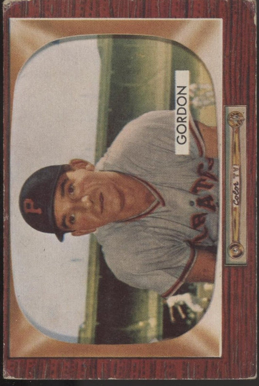 Sid Gordon 1955 Bowman #163 Pittsburgh Pirates VG #2 - Collector Store LLC