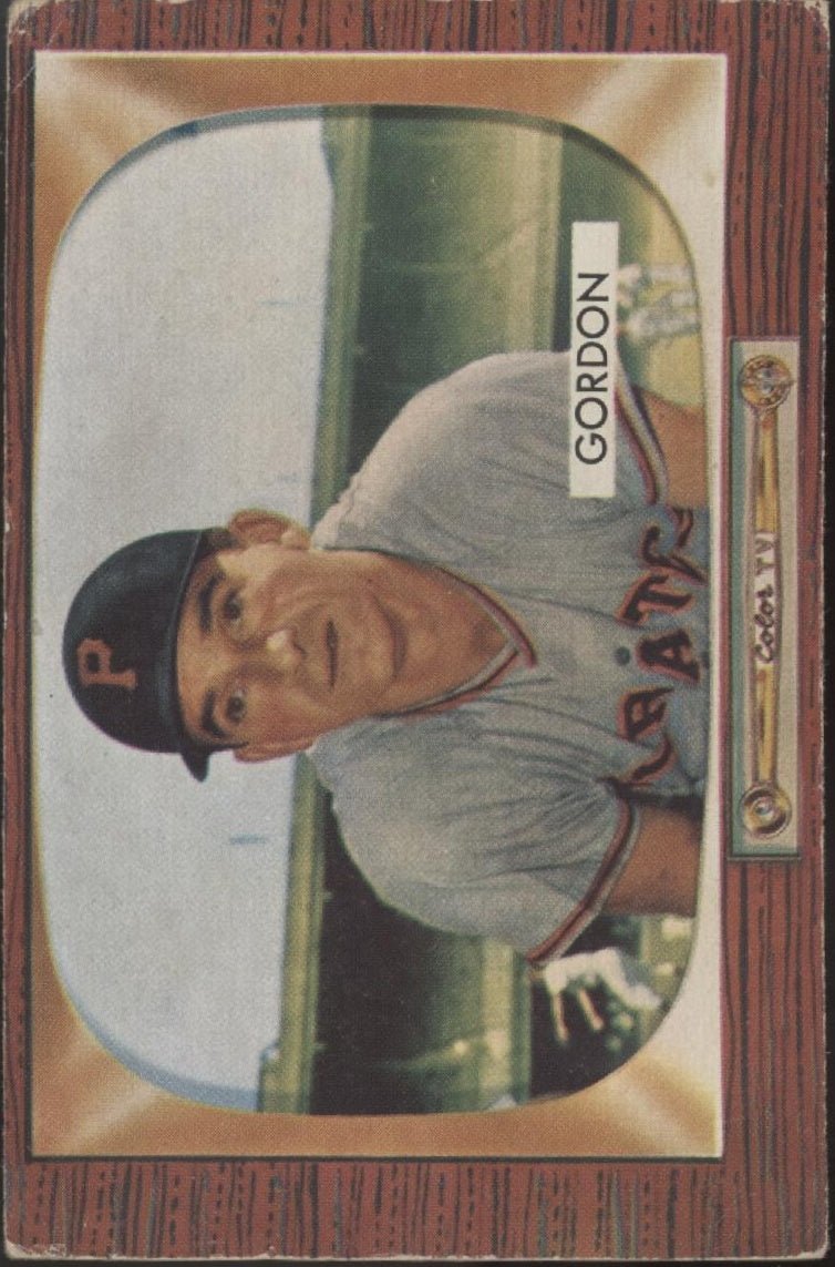 Sid Gordon 1955 Bowman #163 Pittsburgh Pirates VG #3 - Collector Store LLC