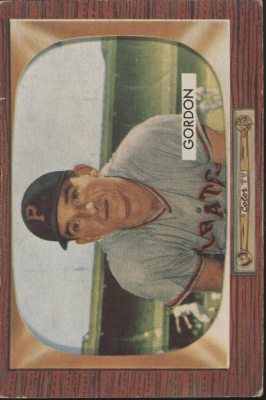 Sid Gordon 1955 Bowman #163 Pittsburgh Pirates VG - EX - Collector Store LLC