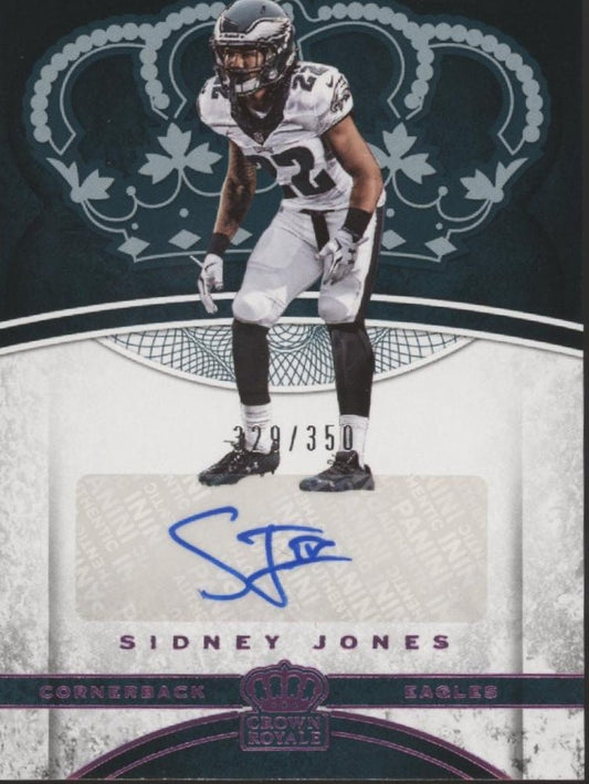 Sidney Jones 2017 Panini Preferred Crown Royale Purple Auto 329/350 #1 - Collector Store LLC