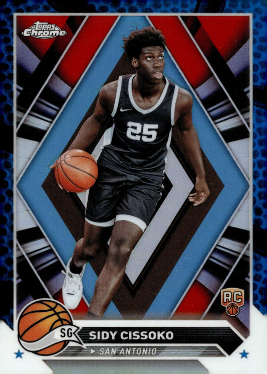 Sidy Cissoko 2024 Topps Chrome Blue Refractor RC #57 - Collector Store LLC