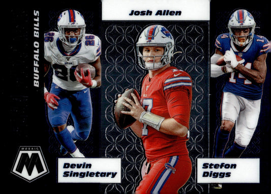 Singletary / Allen / Diggs 2020 Panini Mosaic Flea Flicker #FF3 - Collector Store LLC