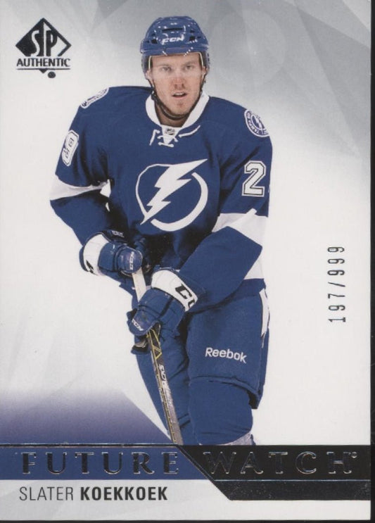 Slater Koekkoek 2015 - 16 Upper Deck SP Authentic Future Watch 197/999 211 - Collector Store LLC