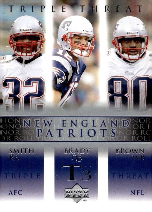 Smith / Brady / Brown 2002 Upper Deck Triple Thread #77 - Collector Store LLC