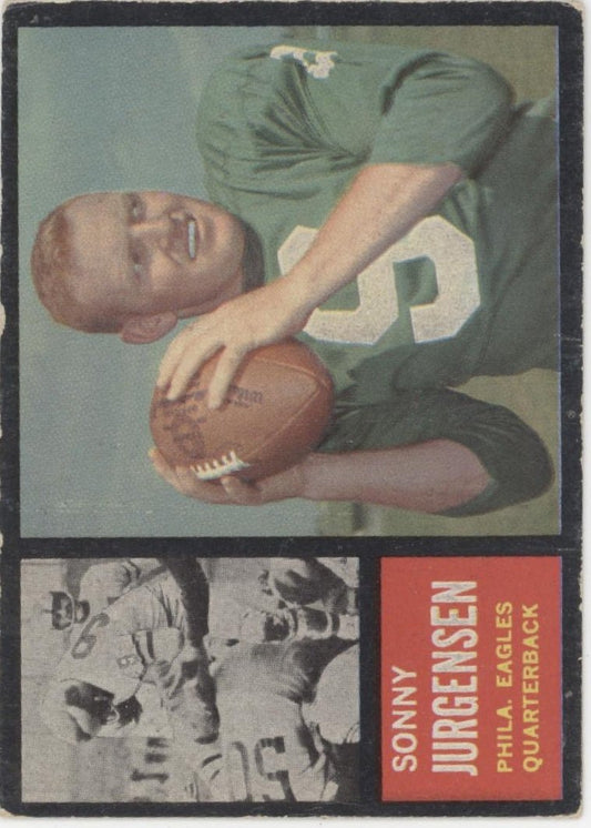 Sonny Jurgensen 1962 Topps #115 Philadelphia Eagles VG - Collector Store LLC