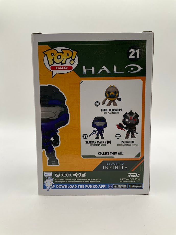 Spartan Mark V (B) with Energy Sword Funko Pop! Halo #21 - Collector Store LLC