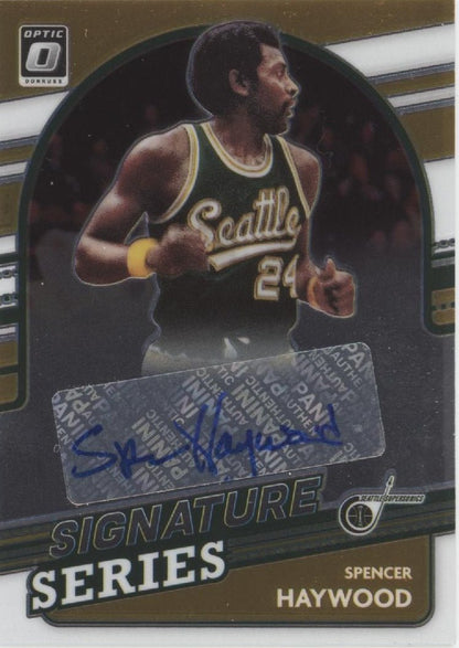 Spencer Haywood 2021 - 22 Panini Donruss Optic Signature Series Auto #SS - SHW - Collector Store LLC