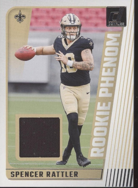 Spencer Rattler 2024 Panini Donruss Rookie Phenom Swatch RC #RPJ - SRA - Collector Store LLC