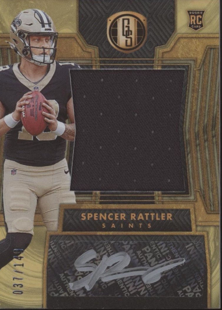 Spencer Rattler 2024 Panini Gold Standard Swatch RC Auto 037/149 #278 - Collector Store LLC