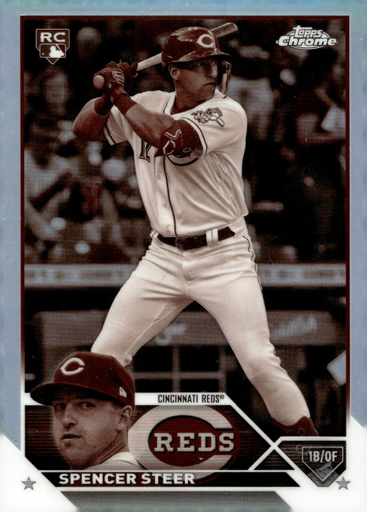 Spencer Steer 2023 Topps Chrome Sepia Refractor RC #146 - Collector Store LLC