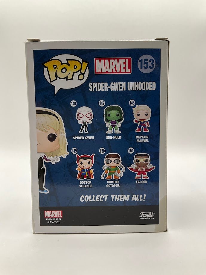 Spider - Gwen Unhooded Funko Pop! Marvel #153 Hot Topic Exclusive - Collector Store LLC