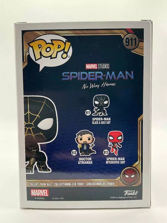 Spider - Man Black & Gold Suit Funko Pop! Spider - Man No Way Home #911 - Collector Store LLC