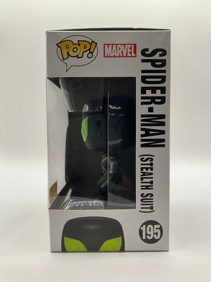 Spider - Man (Stealth Suit) Funko Pop! Marvel #195 GITD Hot Topic Exclusive - Collector Store LLC