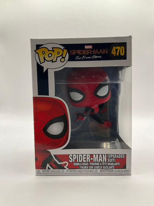 Spider - Man (Upgraded Suit) Funko Pop! Spider - Man Far From Home #470 - Collector Store LLC