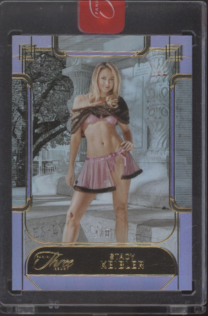 Stacy Keibler 2024 Panini Three Count Refractor 2/8 #116 - Collector Store LLC