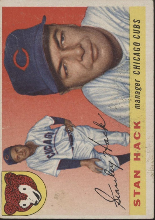 Stan Hack 1955 Topps #6 Chicago Cubs GD #2 - Collector Store LLC