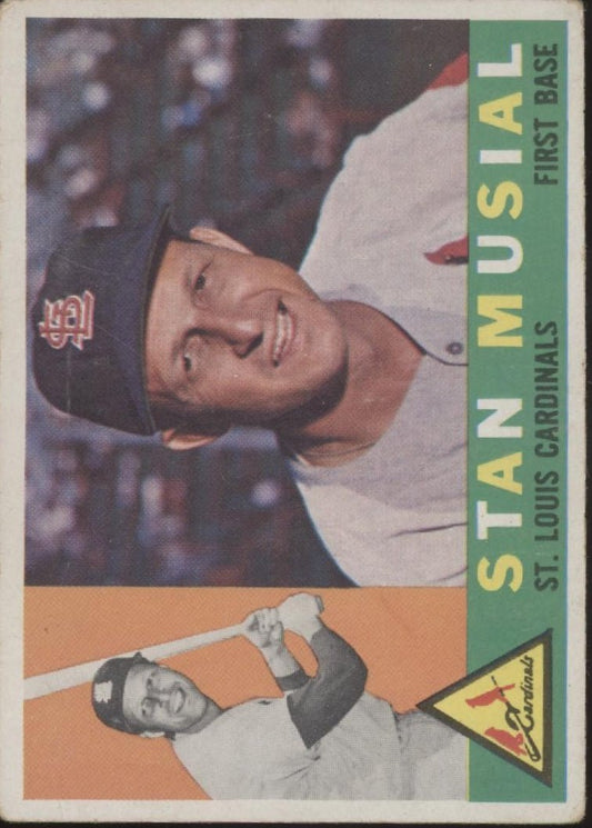 Stan Musial 1960 Topps #250 St. Louis Cardinals VG - Collector Store LLC