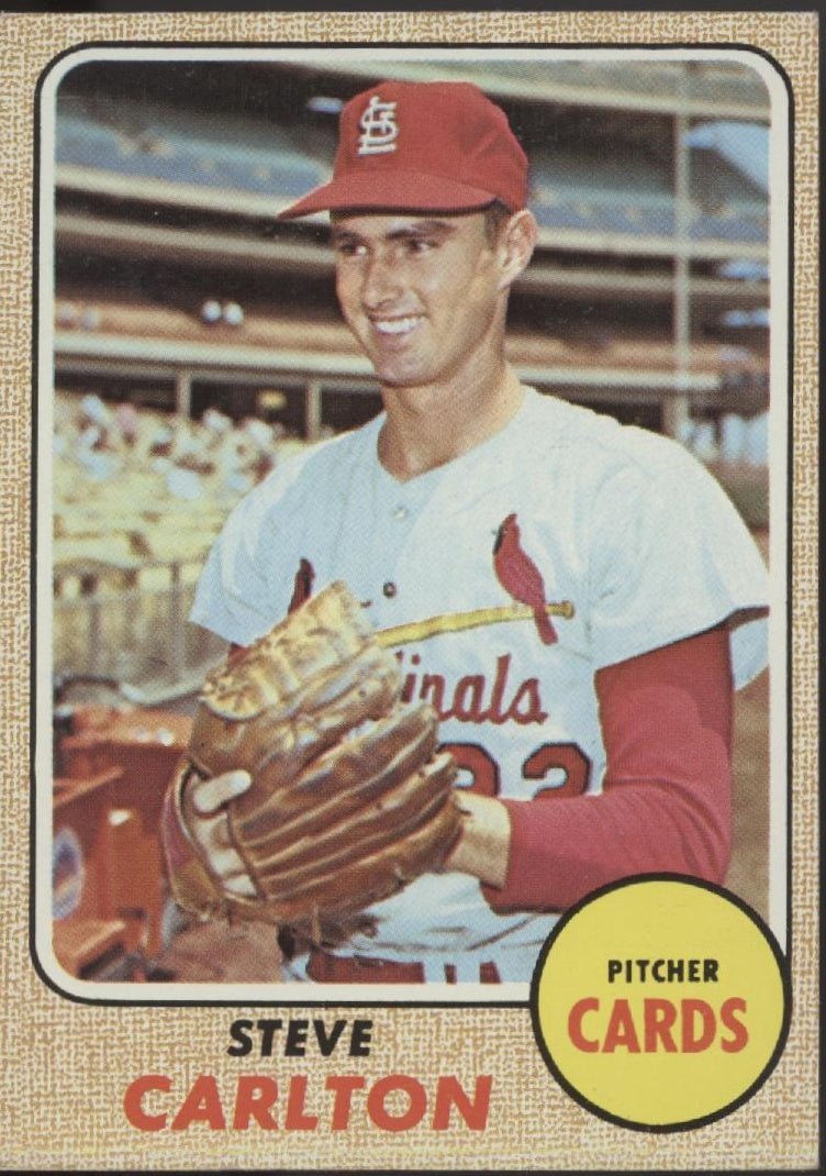 Steve Carlton 1968 Topps #408 St. Louis Cardinals EX #2 - Collector Store LLC