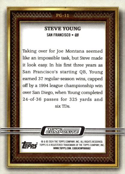 Steve Young 2024 Topps Composite Gallery #PG - 11 - Collector Store LLC