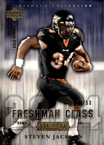 Steven Jackson 2004 Upper Deck Diamond Collection Freshman Class Gold Honors /50 - Collector Store LLC