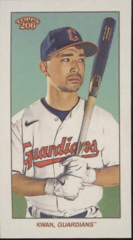 Steven Kwan 2024 Topps 206 Lenox Back Mini - Collector Store LLC