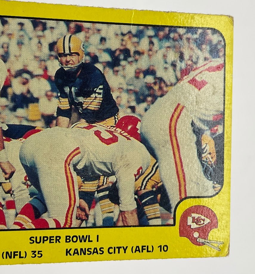 Super Bowl I 1978 Fleer #57 Packers / Chiefs VG - Collector Store LLC