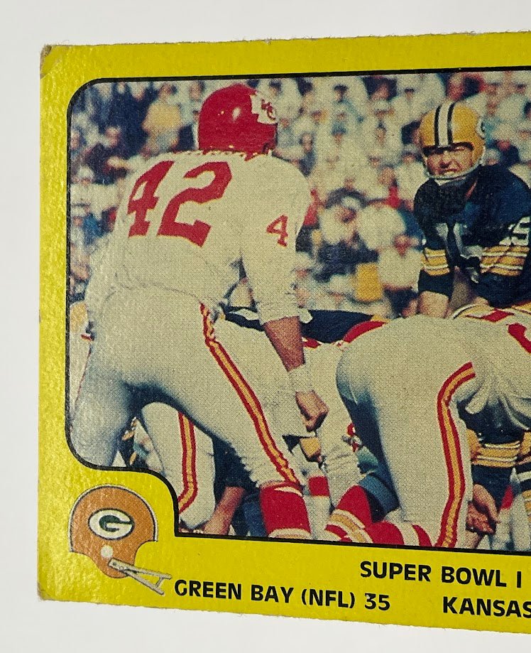 Super Bowl I 1978 Fleer #57 Packers / Chiefs VG - Collector Store LLC