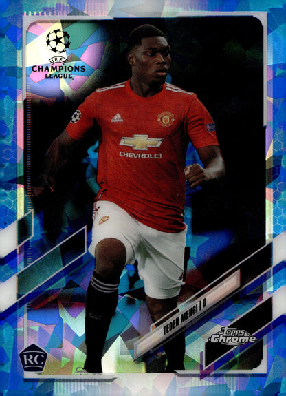 Taden Mengi 2020 - 21 Topps Chrome UEFA Champions League Blue Ice Refractor RC #28 - Collector Store LLC