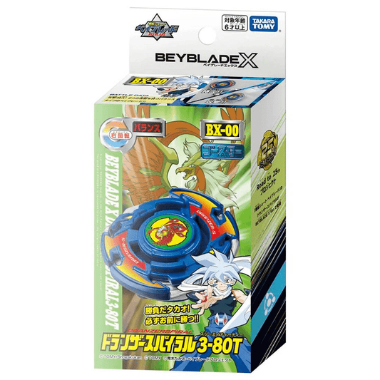 Takara Tomy: Beyblade X BX - 00 Dranzer Spiral 3 - 80T - Collector Store LLC