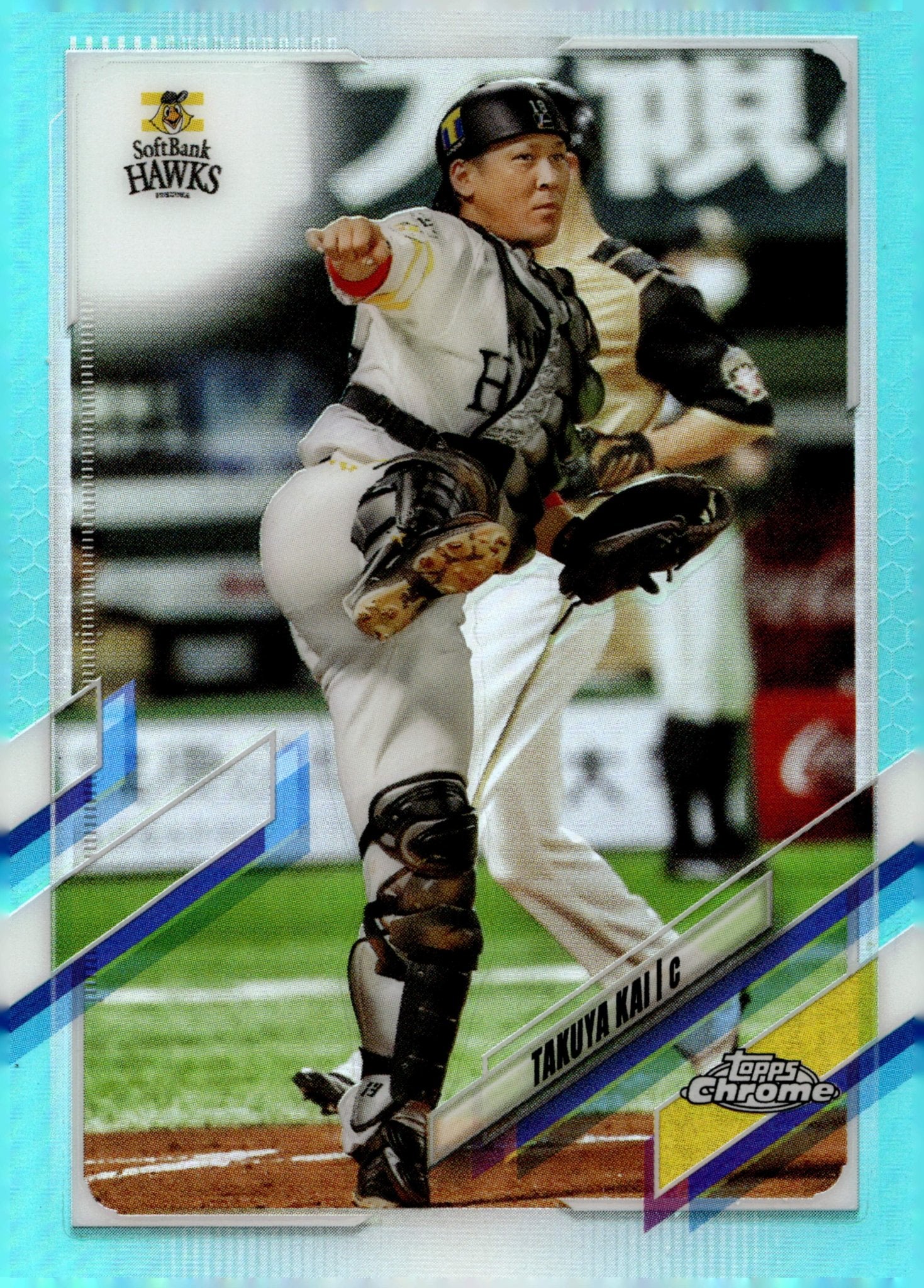 Takuya Kai 2021 Topps Chrome Hippon Pro Aqua Refractor 064/199 #64 - Collector Store LLC