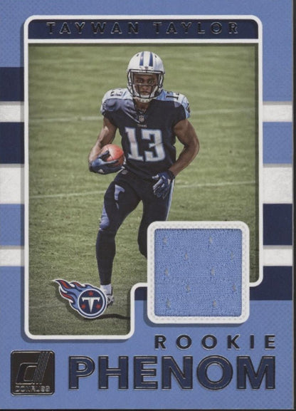 Taywan Taylor 2017 Panini Donruss Rookie Phenom Swatch #19 - Collector Store LLC