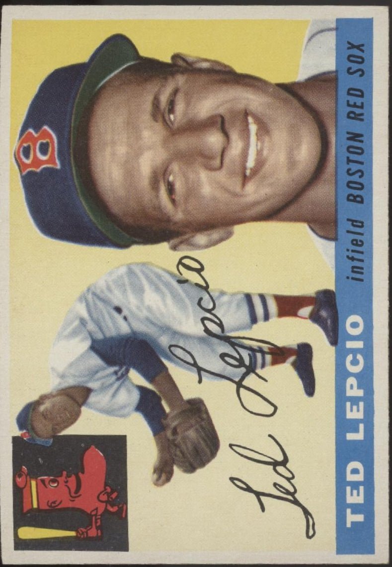 Ted Lepcio 1955 Topps #128 Boston Red Sox VG - Collector Store LLC