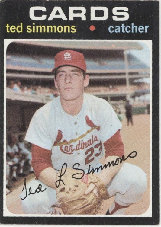 Ted Simmons 1971 Topps RC #117 St. Louis Cardinals VG #1 - Collector Store LLC