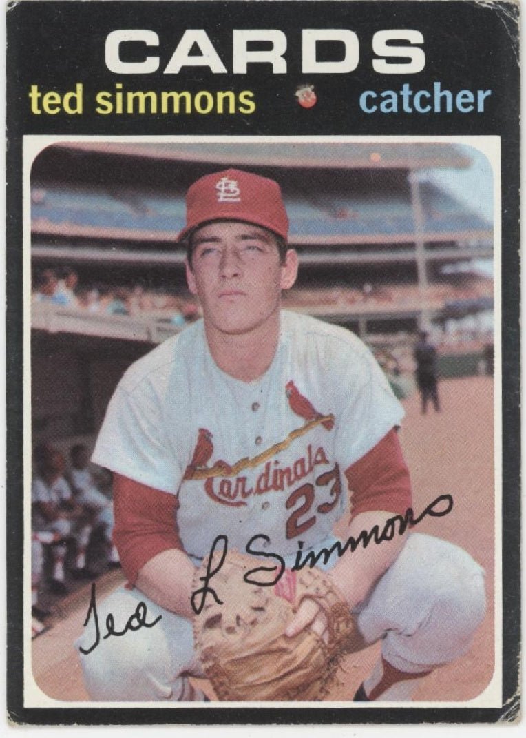 Ted Simmons 1971 Topps RC #117 St. Louis Cardinals VG #2 - Collector Store LLC