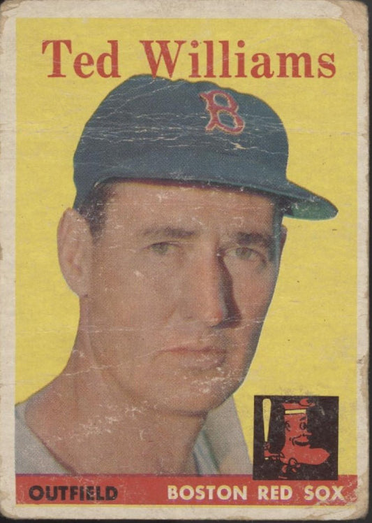 Ted Williams 1958 Topps #1 Boston Red Sox PR - Collector Store LLC