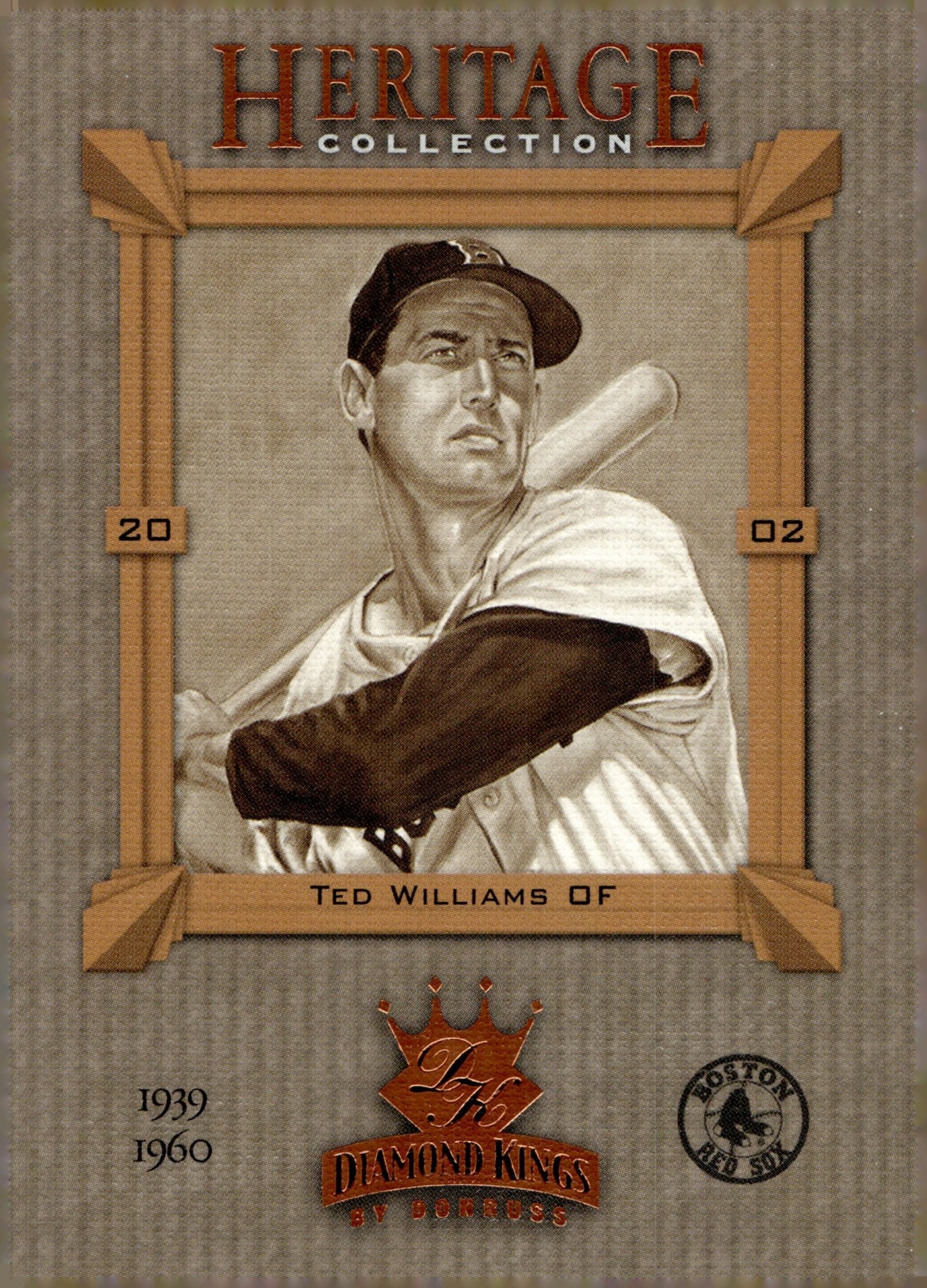 Ted Williams 2002 Donruss Heritage Collection Diamond Kings #HC - 4 - Collector Store LLC