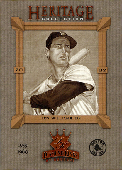 Ted Williams 2002 Donruss Heritage Collection Diamond Kings #HC - 4 - Collector Store LLC