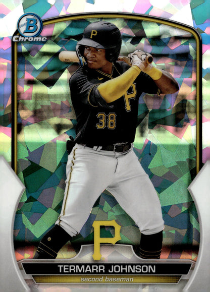 Termarr Johnson 2023 Bowman Chrome Ice Refractor #BCP - 88 - Collector Store LLC