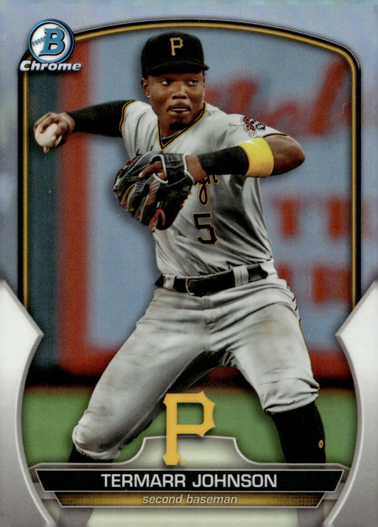 Termarr Johnson 2023 Bowman Chrome Refractor #BDC - 65 - Collector Store LLC