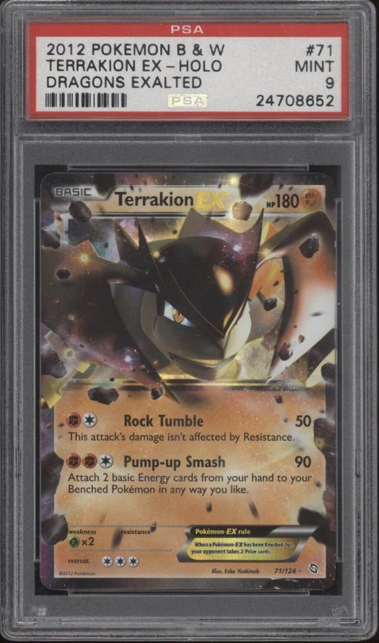 Terrakion ex Pokemon Dragons Exalted 71 PSA 9 - Collector Store LLC