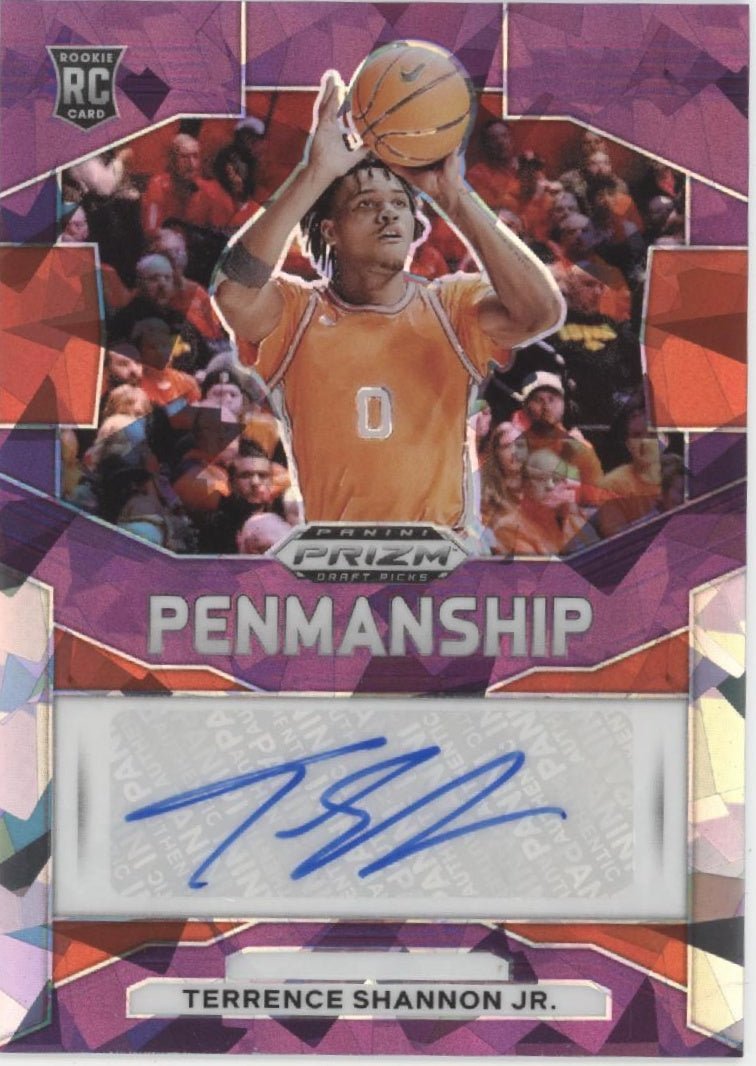 Terrence Shannon Jr. 2024 Prizm Draft Picks Penmanship Purple Ice Prizm RC Auto - Collector Store LLC