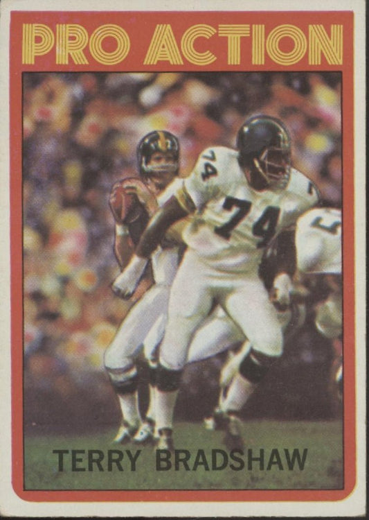 Terry Bradshaw 1972 Topps Pro Action #120 Pittsburgh Steelers VG - EX - Collector Store LLC