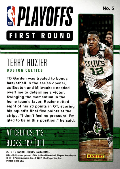 Terry Rozier 2018 - 19 Panini Hoops Road to the Finals 0677/2018 #5 - Collector Store LLC