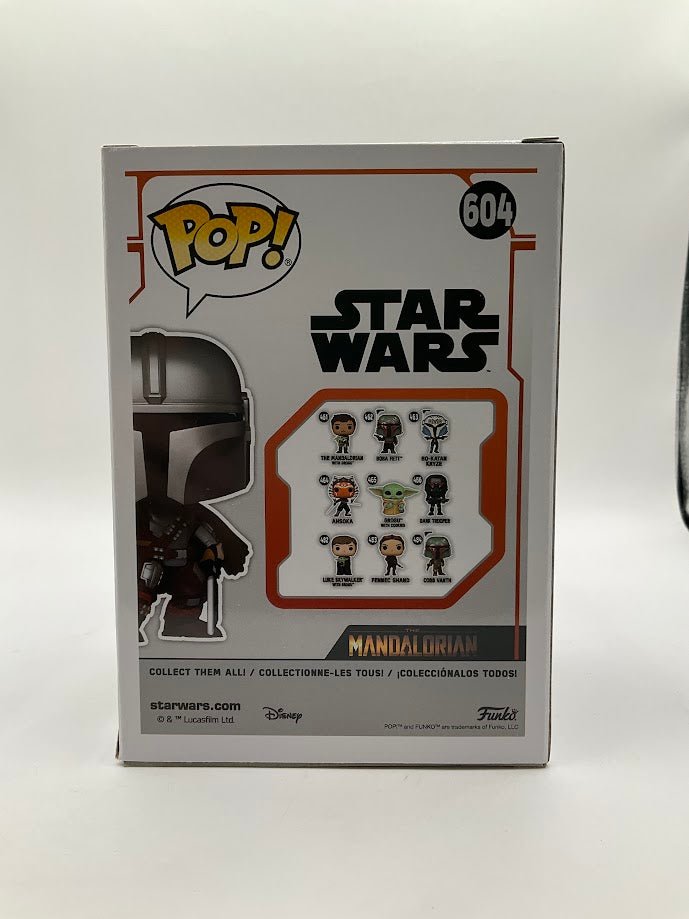 The Mandalorian with Darksaber Funko Pop! Star Wars #604 GITD GameStop Exclusive - Collector Store LLC