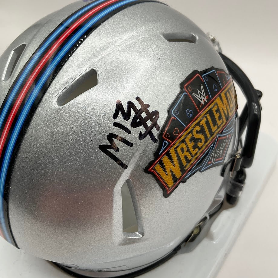 The Miz WWE Signed WrestleMania 41 Speed Mini Helmet 18/25 - Collector Store LLC