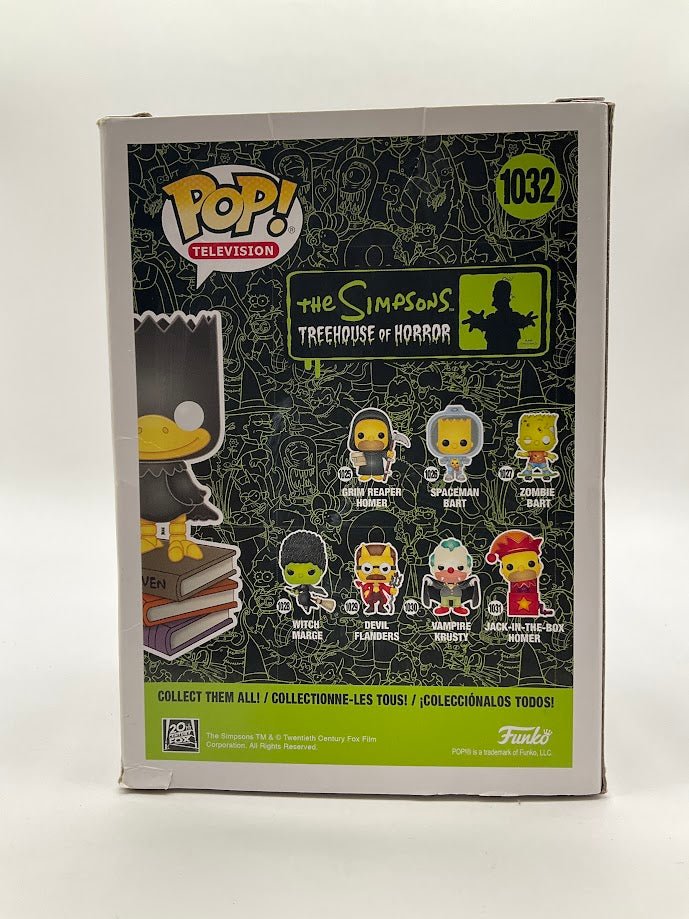 The Raven Bart Funko Pop! The Simpsons Treehouse of Horror #1032 Box Lunch - Collector Store LLC