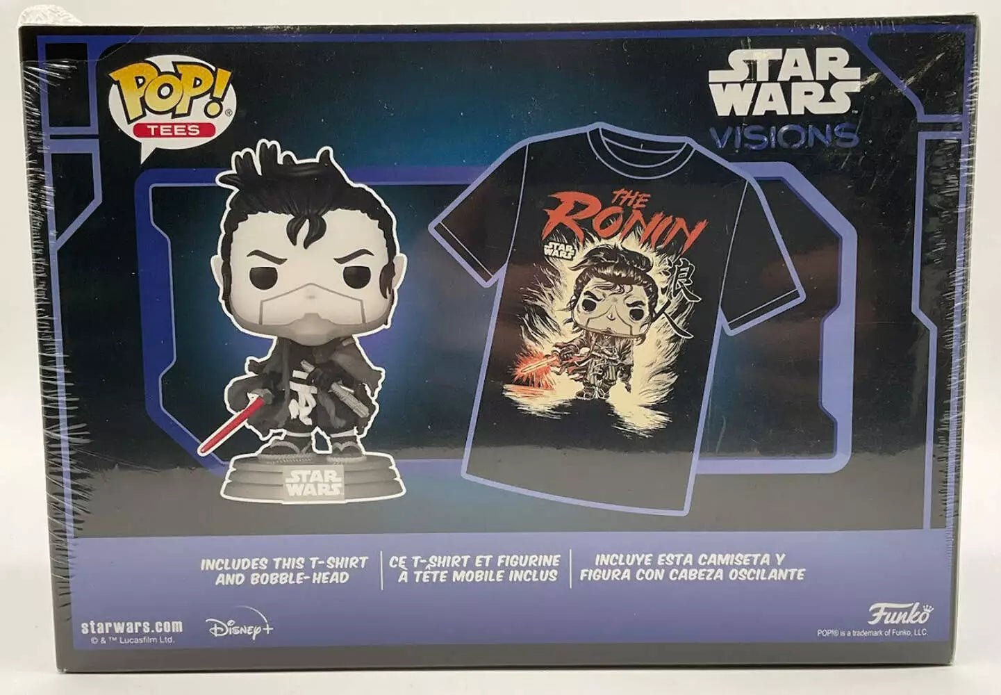 The Ronin Funko Pop & Tee! Star Wars Visions #505 Target Exclusive Size XL - Collector Store LLC