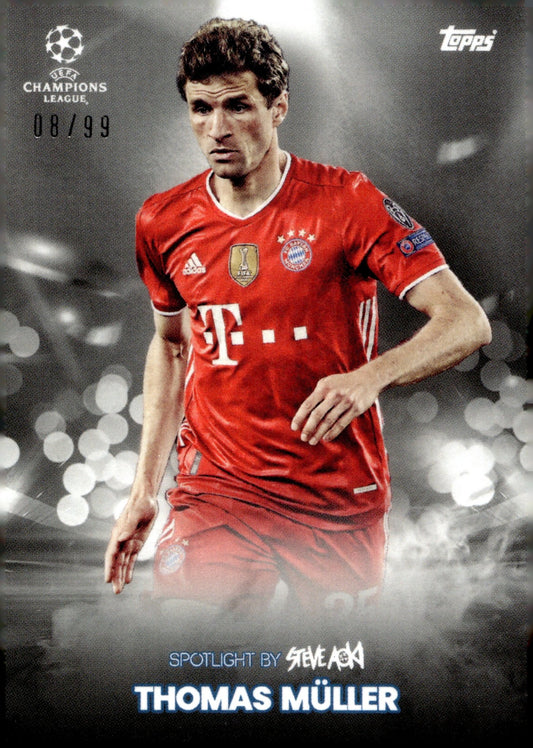 Thomas Muller 2021 - 22 Topps x Steve Aoki UEFA Champions League 08/99 - Collector Store LLC