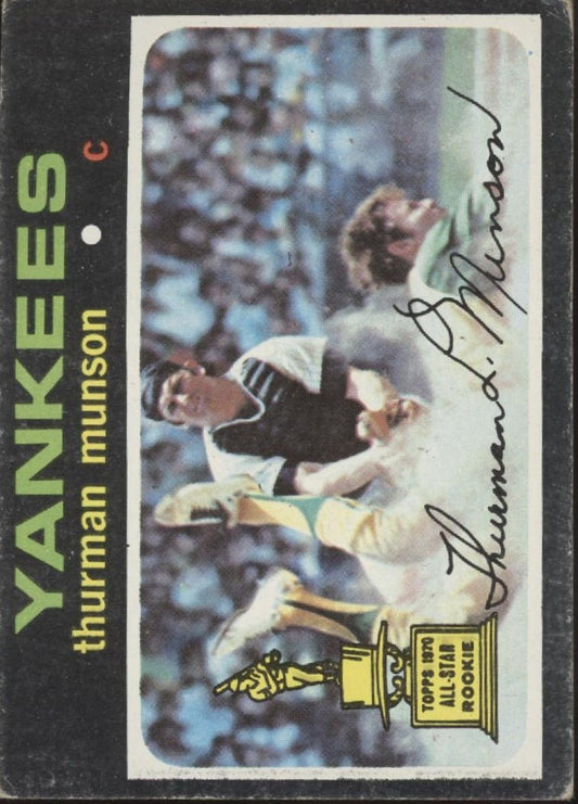 Thurman Munson 1971 Topps #5 New York Yankees GD - Collector Store LLC