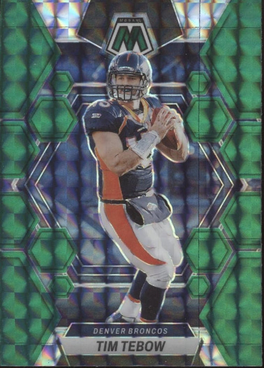 Tim Tebow 2023 Panini Mosaic Green Prizm #71 - Collector Store LLC